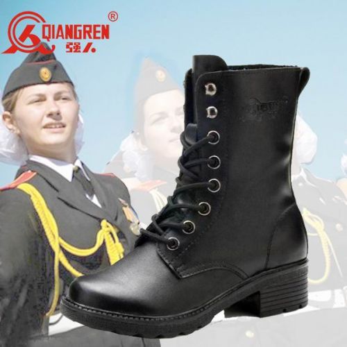 Bottes militaires pour femme Première couche en cuir - Ref 1396876