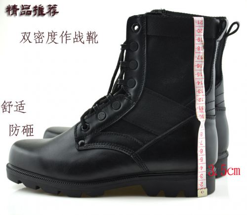 Bottes militaires pour homme Première couche en cuir - Ref 1396917