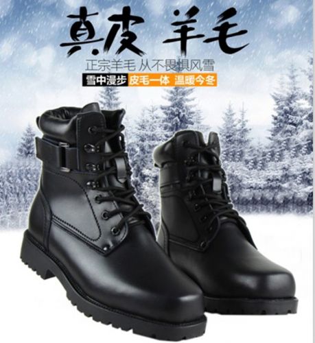 Bottes militaires pour homme Première couche en cuir - chaud Ref 1396937