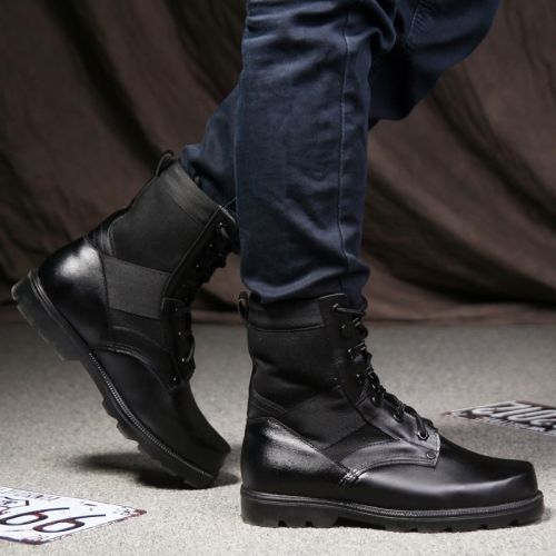 Bottes militaires pour homme en cuir - dérapage Ref 1396983