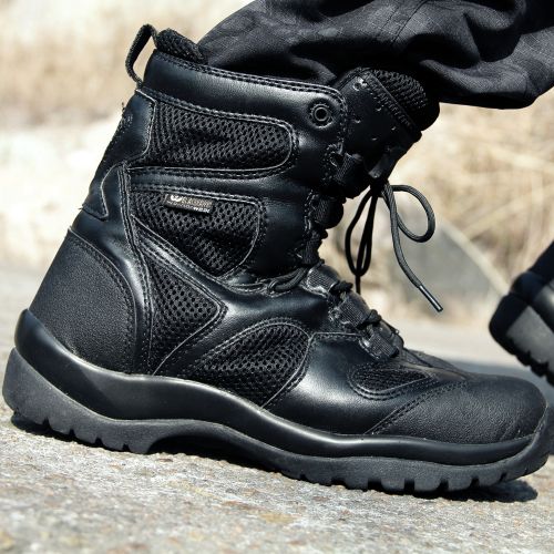 Bottes militaires pour homme en cuir - respirant Ref 1396992