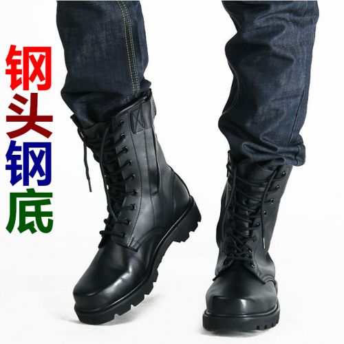 Bottes militaires pour homme en cuir - amortissement Ref 1397043