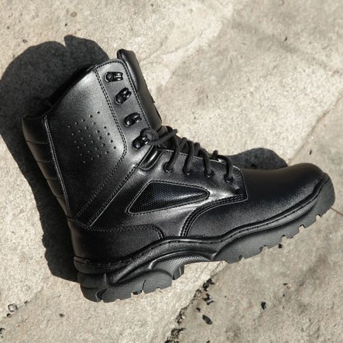 Bottes militaires pour homme en cuir de vache fendu - amortissement Ref 1397110