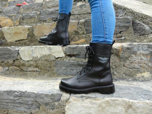 Bottes militaires pour homme en cuir - dérapage Ref 1397136