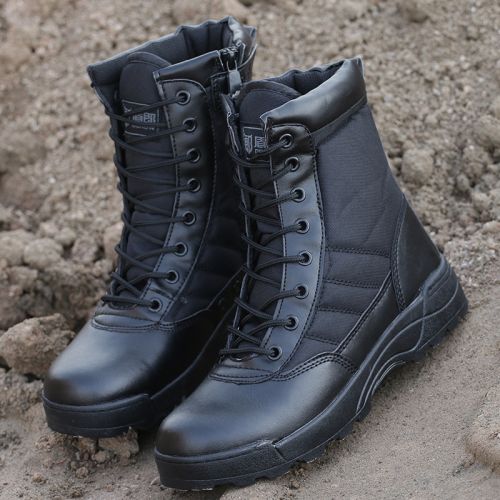 Bottes militaires pour homme en Nylon + cuir - amortissement Ref 1397146