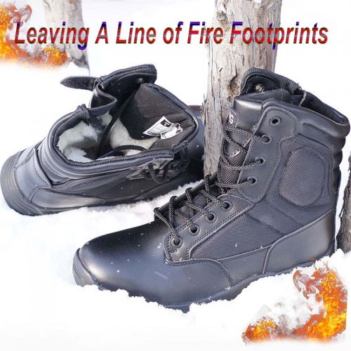 Bottes militaires pour homme en Nylon + cuir - chaud Ref 1397321