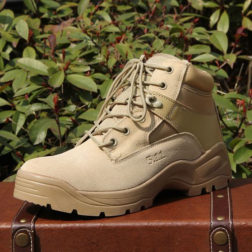 Bottes militaires pour homme en cuir - amortissement Ref 1397322