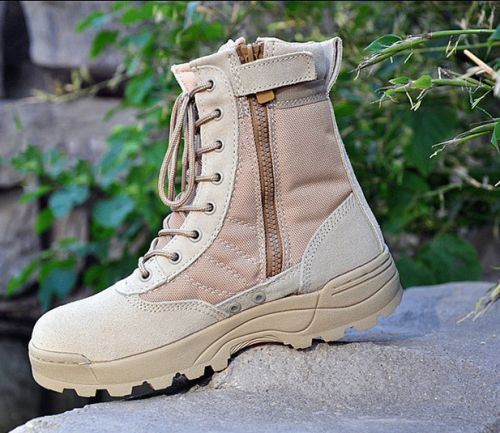 Bottes militaires pour homme SWAT511 en cuir de vache fendu - amortissement Ref 1397432