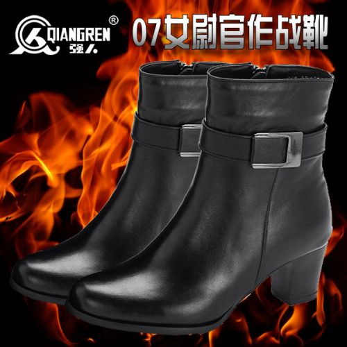 Bottes militaires pour femme Première couche en cuir - Ref 1397512