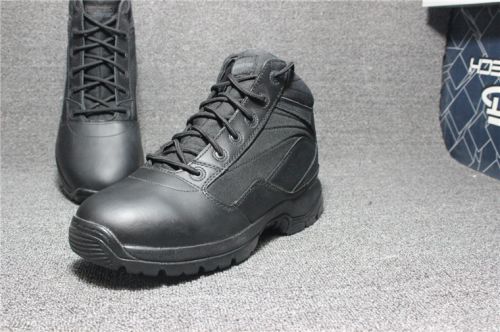 Bottes militaires pour homme en cuir de vache fendu - Ref 1397528