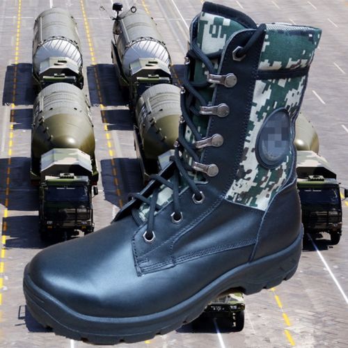 Bottes militaires pour homme en cuir - amortissement Ref 1397618