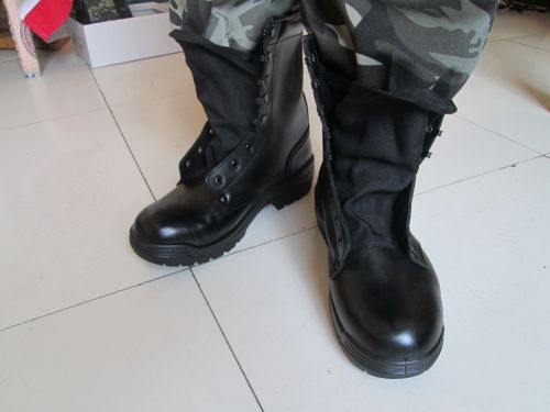 Bottes militaires pour homme en cuir - Ref 1397658