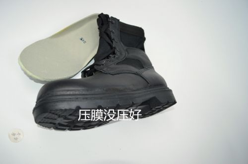 Bottes militaires pour homme en cuir - choc Ref 1397753