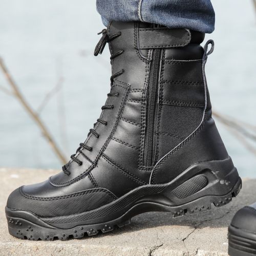 Bottes militaires pour homme en cuir - amortissement Ref 1397760