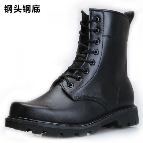 Bottes militaires pour homme en cuir - porter Ref 1397844