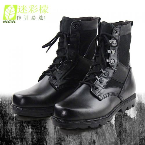 Bottes militaires pour homme en cuir - porter Ref 1397871