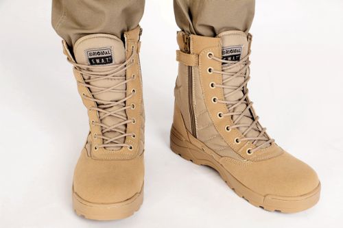 Bottes militaires pour homme TRU-SPEC Première couche en cuir - dérapage Ref 1397879