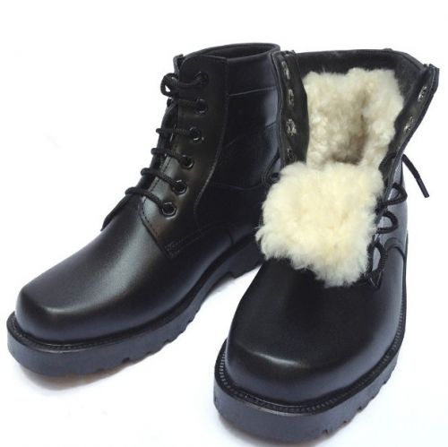 Bottes militaires pour homme en cuir de vache fendu - porter Ref 1397918