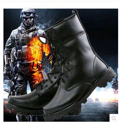 Bottes militaires pour homme en cuir - dérapage Ref 1398039