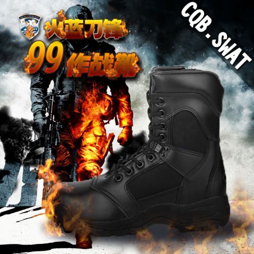 Bottes militaires en Cuir + mesh - amortissement Ref 1398040