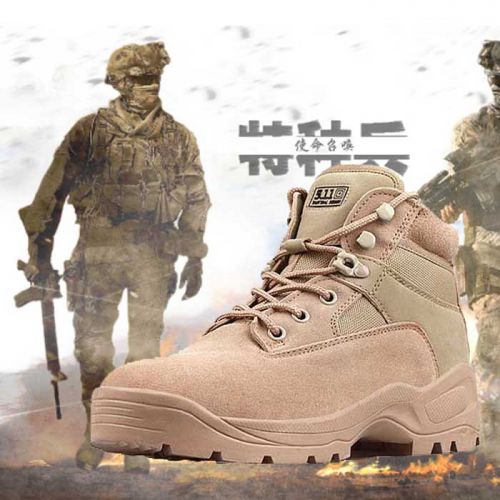 Bottes militaires pour homme en cuir - étanche Ref 1398056