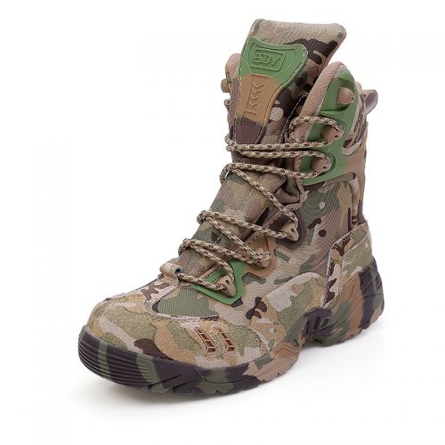 Bottes militaires pour homme ESDY Première couche en cuir - porter Ref 1398062
