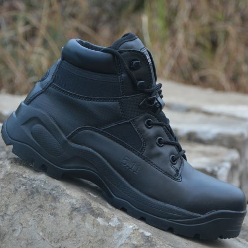 Bottes militaires pour homme en cuir de vache fendu - porter Ref 1398118