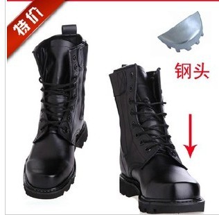 Bottes militaires pour homme en cuir - porter Ref 1398224