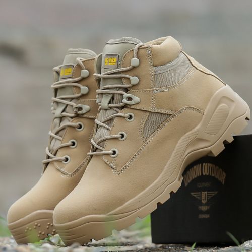 Bottes militaires pour homme en cuir - porter Ref 1398259