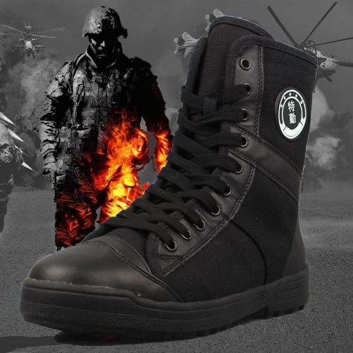 Bottes militaires en toile - Ref 1398317