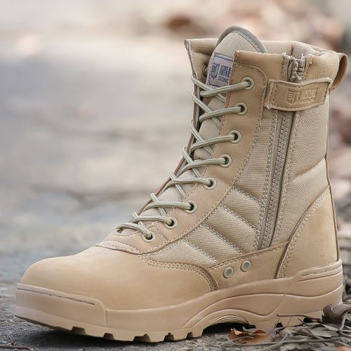 Bottes militaires pour homme DONOW en cuir - Ref 1398319