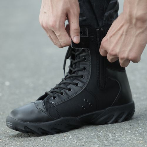 Bottes militaires en Nylon + cuir - porter Ref 1398350