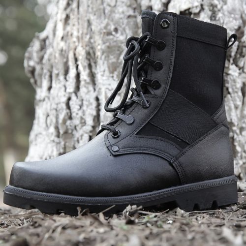 Bottes militaires pour Lovers en pu + mesh - porter Ref 1398464