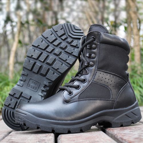 Bottes militaires pour homme Première couche en cuir - dérapage Ref 1398471