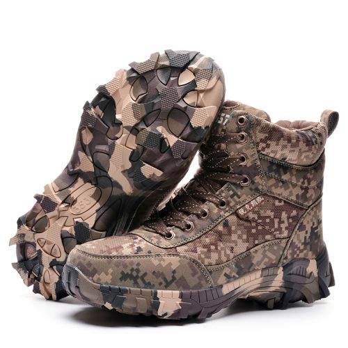 Bottes militaires pour Lovers en toile - chaud Ref 1398529