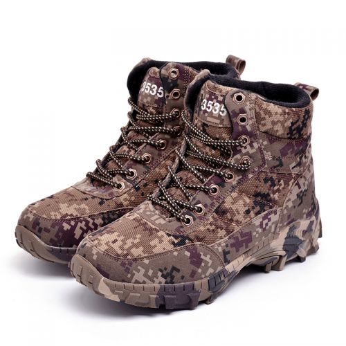 Bottes militaires pour Lovers en toile - chaud Ref 1398533