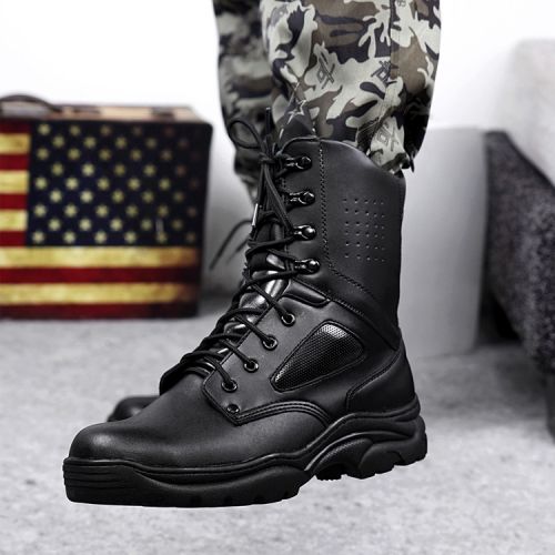 Bottes militaires pour homme en cuir - dérapage Ref 1398610