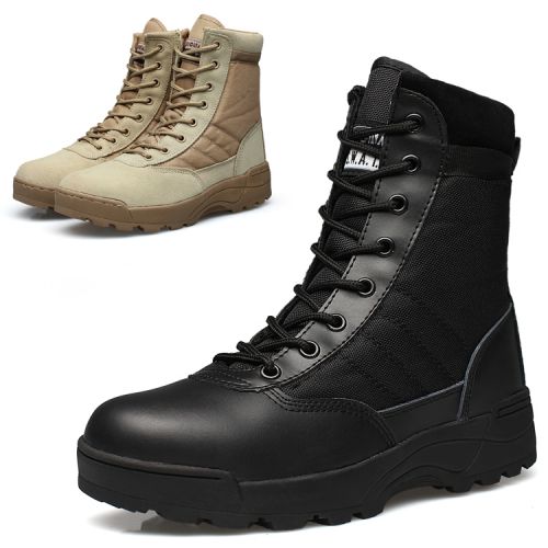 Bottes militaires en cuir de vache fendu - chaud Ref 1398725