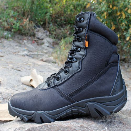 Bottes militaires pour homme en cuir de vache fendu - chaud Ref 1398841