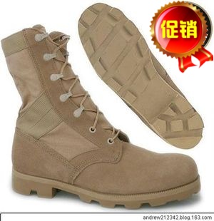 Bottes militaires pour homme en cuir - amortissement Ref 1398852