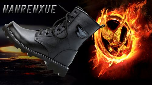 Bottes militaires pour homme en cuir - porter Ref 1398861