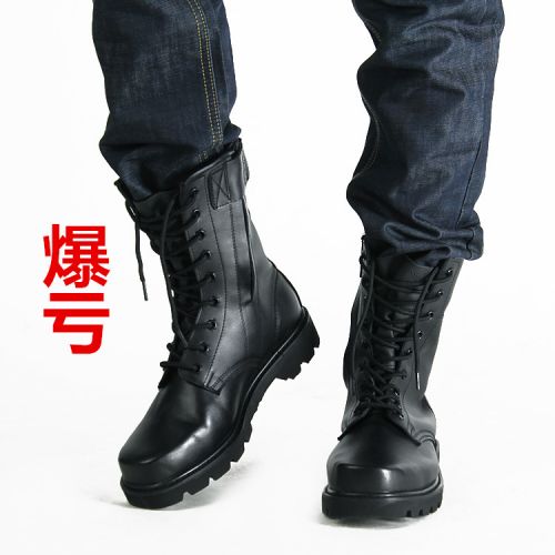 Bottes militaires pour homme en cuir - dérapage Ref 1398942