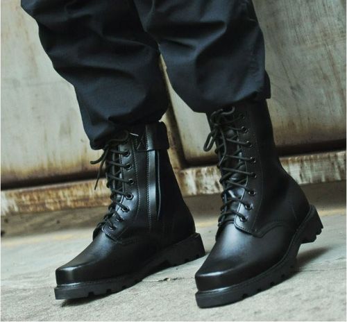 Bottes militaires pour homme en cuir - porter Ref 1399066