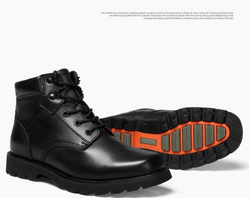 Bottes militaires pour homme en cuir - chaud Ref 1399087