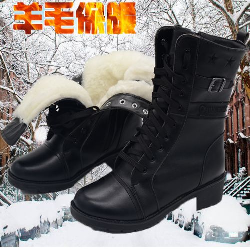 Bottes militaires pour femme Première couche en cuir - chaud Ref 1399171