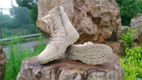 Bottes militaires pour homme en cuir de vache fendu - porter Ref 1399231