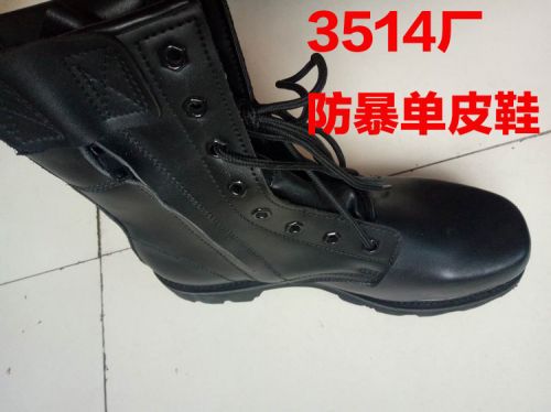 Bottes militaires pour homme Première couche en cuir - Ref 1399248