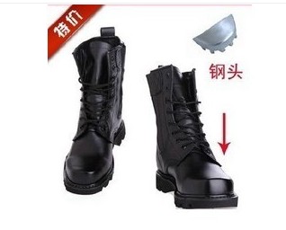 Bottes militaires pour homme en cuir - amortissement Ref 1399321