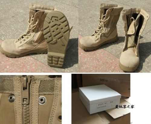 Bottes militaires pour homme AYERS en cuir - lumière Ref 1399869