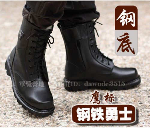 Bottes militaires pour homme en cuir - porter Ref 1399876